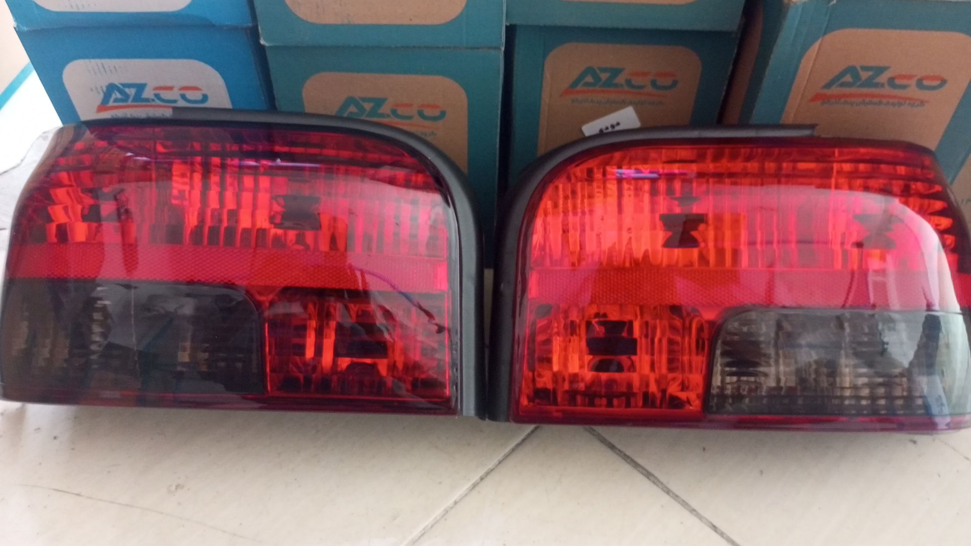 خطر عقب ۱۳۱ قرمز دودی (جفت چپ و راست)
